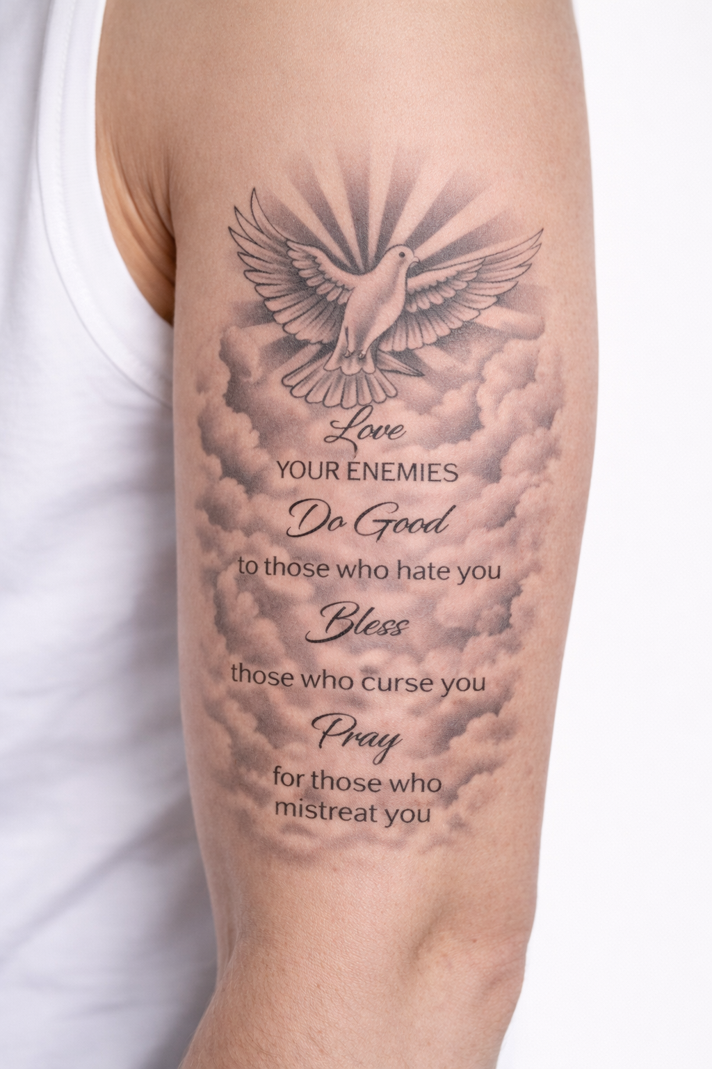 Individuelles Großes Tattoo (4x7”) 10x18cm
