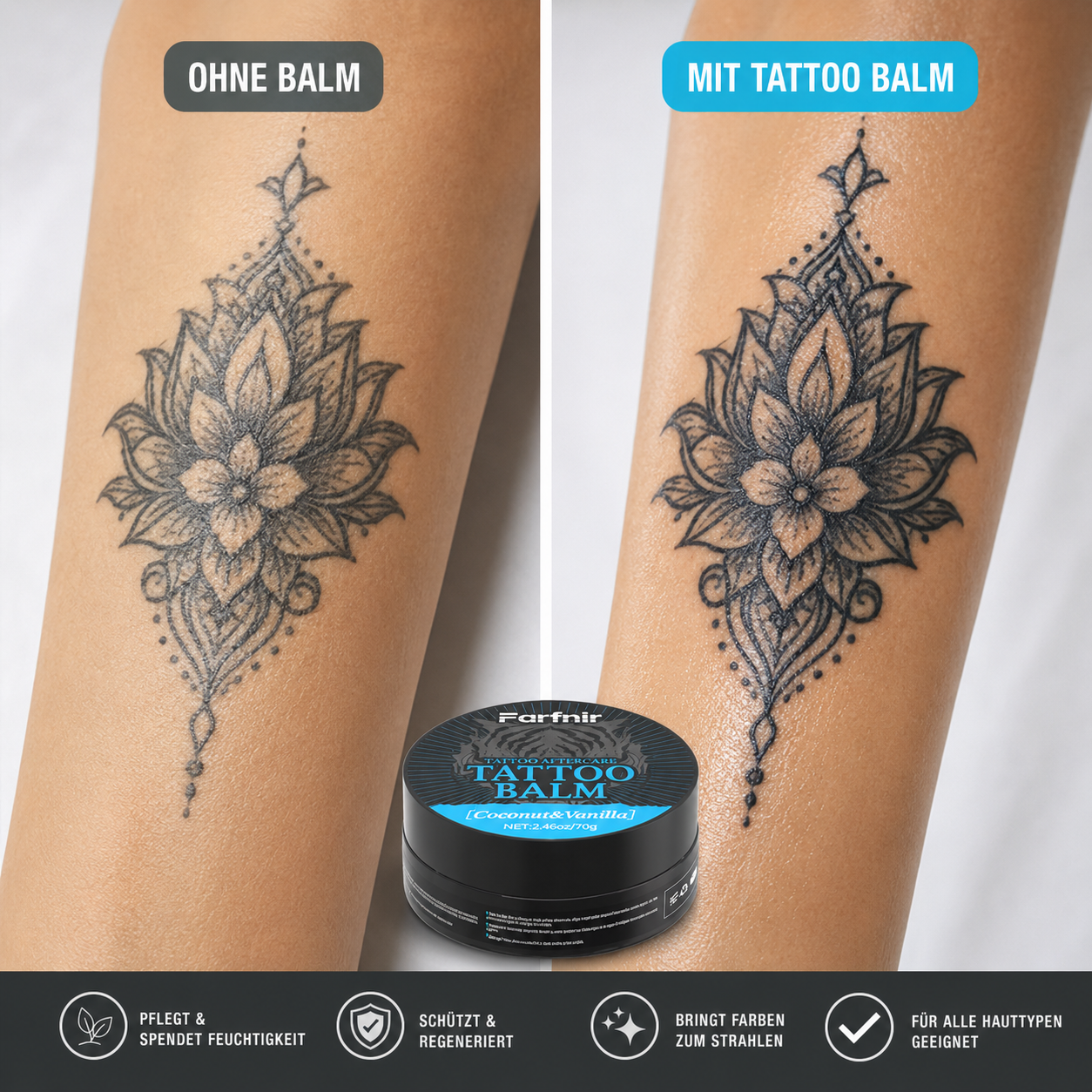Balm - Lässt das Tattoo min. 6-8 Tage länger halten