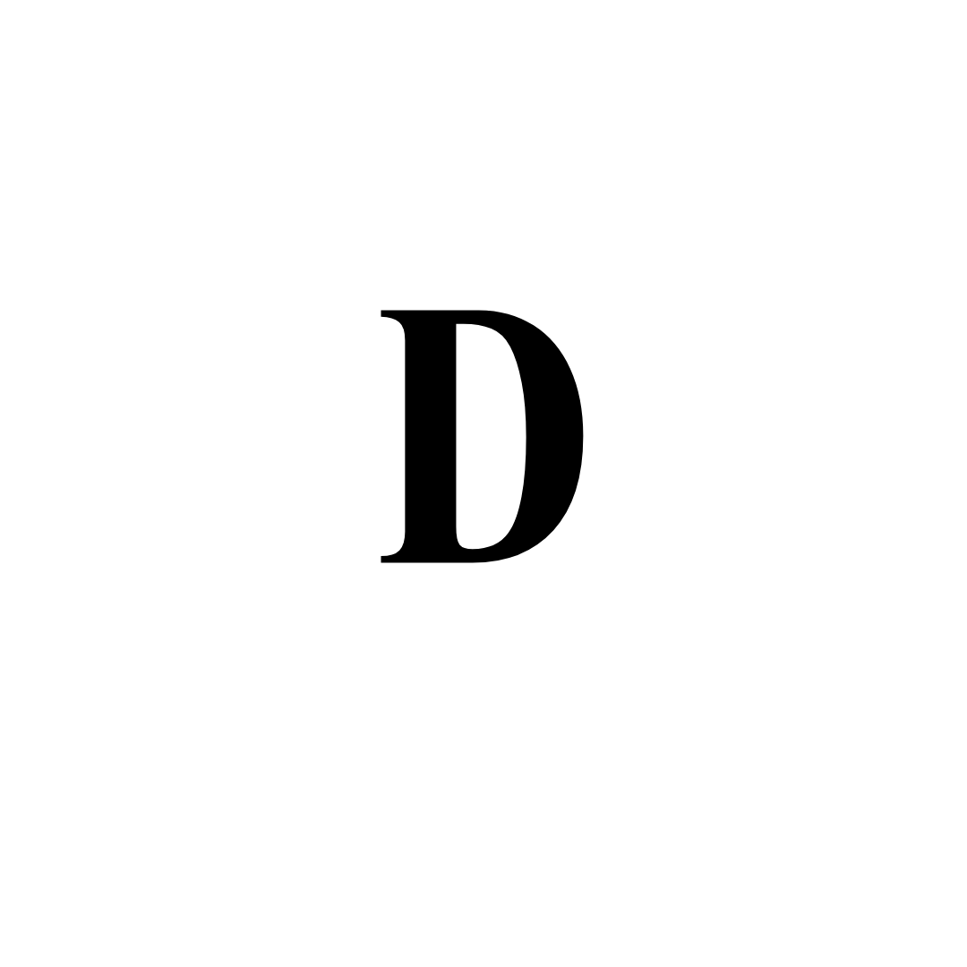 Roman numeral: D
