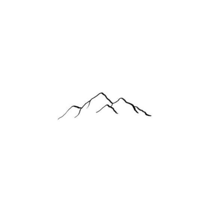 Minimalist Mountain Line Tattoo