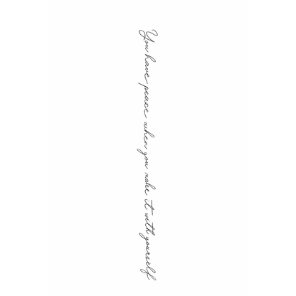 You have peace - Rücken Tattoo Damen