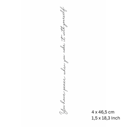 You have peace - Rücken Tattoo Damen