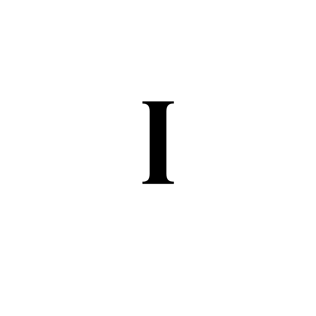 Roman Numeral: I