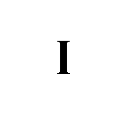 Roman Numeral: I
