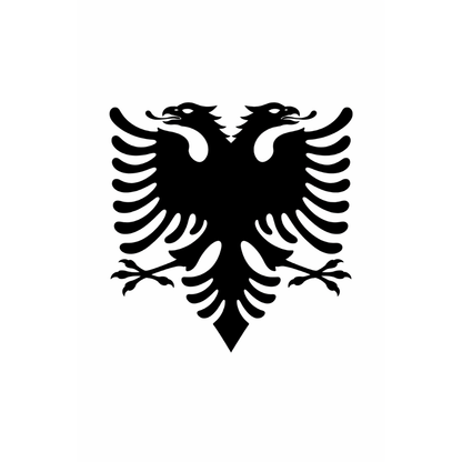 Albanischer Adler ausgefüllt