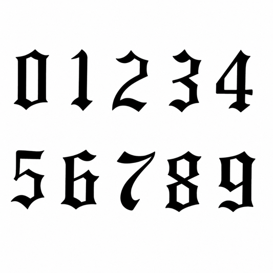 Tattoo Nummern
