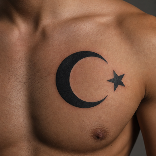 Türkischer Mond + Stern